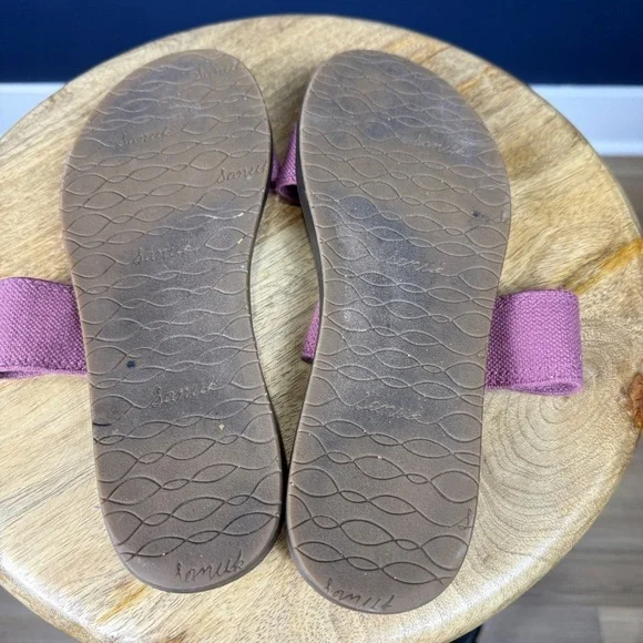 Sanuk Yoga Gora Gora Slip-On Sandals, Pink, Size 7 - Picture 5 of 7